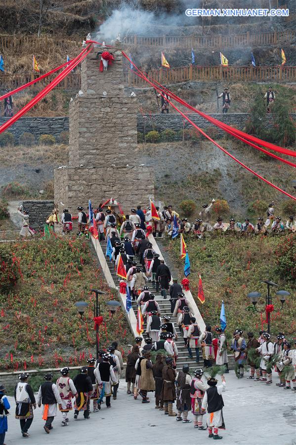 CHINA-SICHUAN-QIANG ETHNIC GROUP-GUAIRU FESTIVAL (CN)