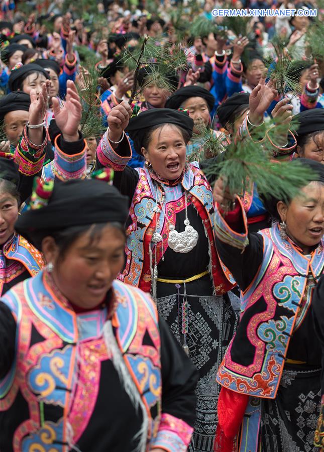 CHINA-SICHUAN-QIANG ETHNIC GROUP-GUAIRU FESTIVAL (CN)