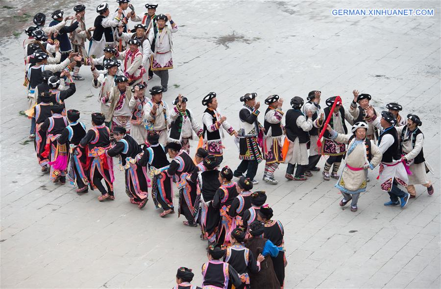 CHINA-SICHUAN-QIANG ETHNIC GROUP-GUAIRU FESTIVAL (CN)