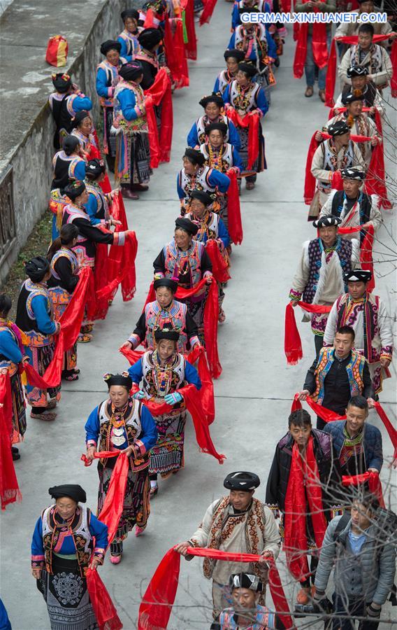 CHINA-SICHUAN-QIANG ETHNIC GROUP-GUAIRU FESTIVAL (CN)