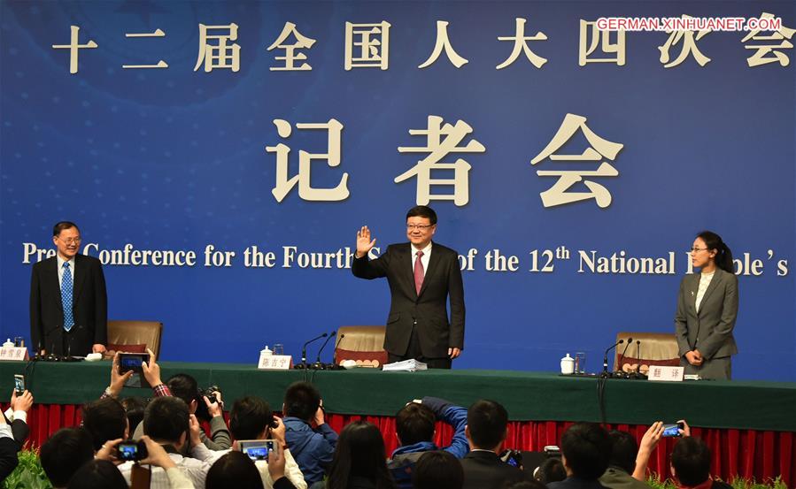 **(TWO SESSIONS)CHINA-BEIJING-NPC-PRESS CONFERENCE-ENVIRONMENTAL PROTECTION (CN)