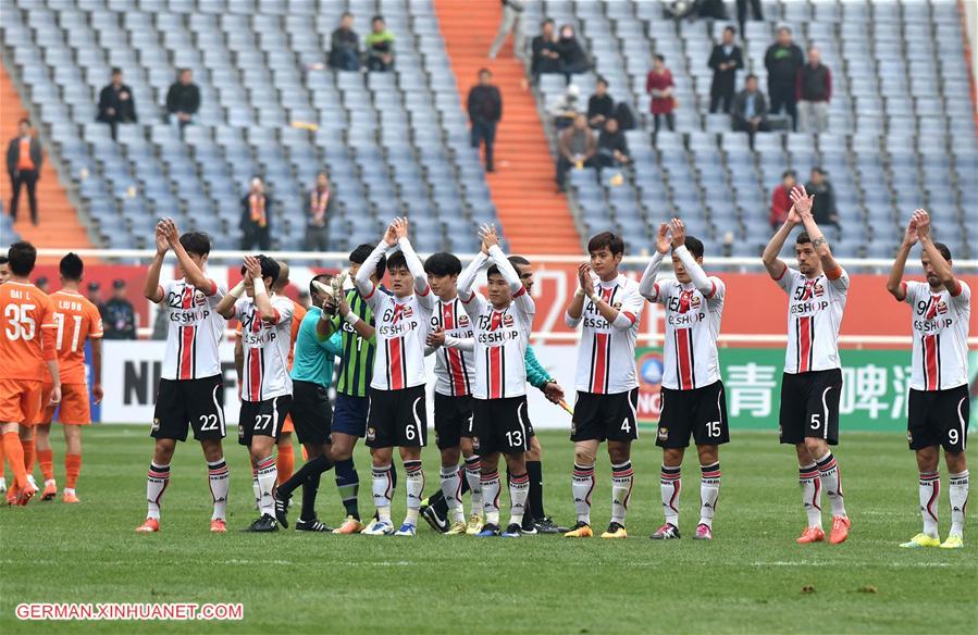 (SP)CHINA-JINAN-AFC CHAMPIONSHIPS LEAGUE 2016-GROUP F-SHANDONG LUNENG VS FC SEOUL