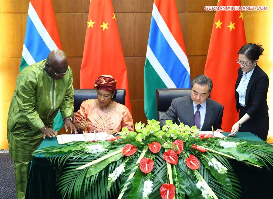 (FOCUS)CHINA-GAMBIA-DIPLOMATIC TIES-RESUME(CN)