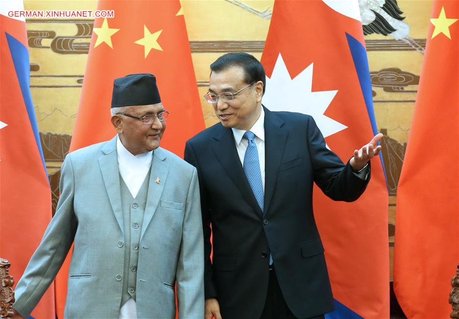 CHINA-BEIJING-NEPALESE PM-VISIT (CN)