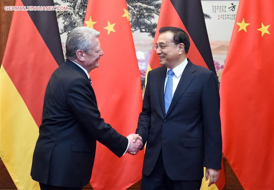 CHINA-BEIJING-LI KEQIANG-GAUCK-MEETING (CN)