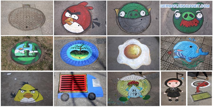 #CHINA-SHANDONG-QUFU-CARTOON MANHOLE COVERS (CN)