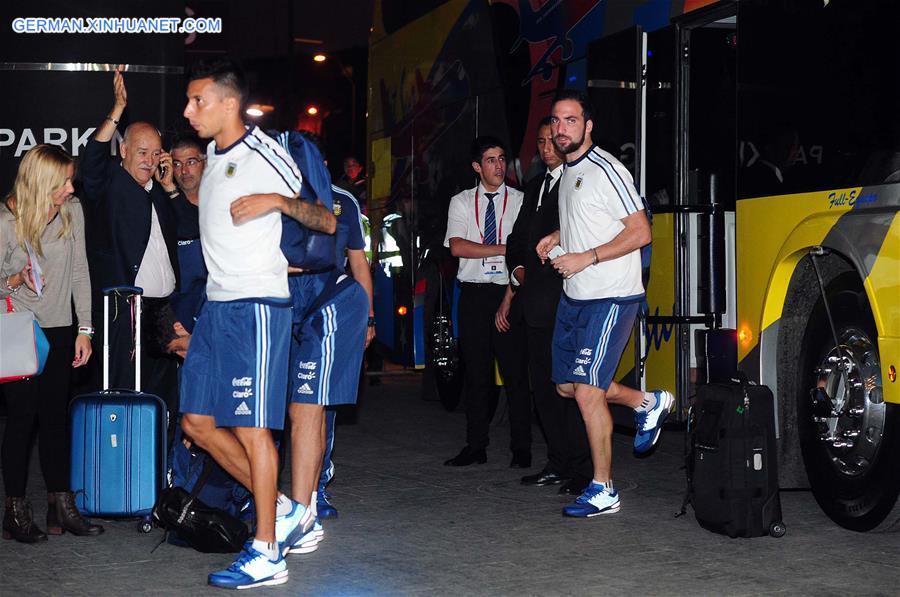 (SP)CHILE-SANTIAGO-FIFA-WORLD CUP 2018-ARGENTINA-ARRIVAL