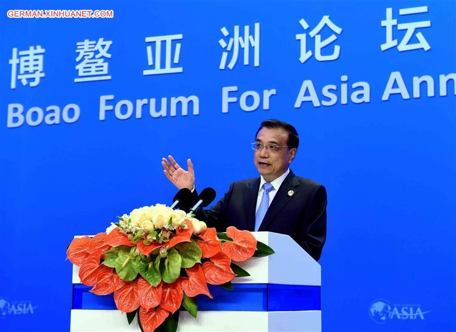 CHINA-HAINAN-BFA OPENING CEREMONY-LI KEQIANG (CN)