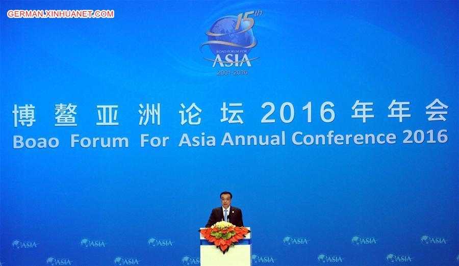 CHINA-HAINAN-BFA OPENING CEREMONY-LI KEQIANG (CN)