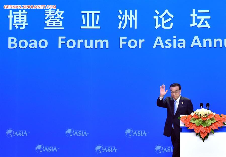 CHINA-HAINAN-BFA-OPENING CEREMONY-LI KEQIANG (CN)