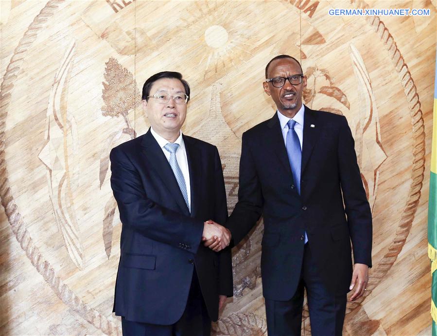 RWANDA-KIGALI-ZHANG DEJIANG-VISIT