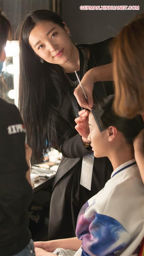 #CHINA-BEIJING-SUPER MODEL CONTEST-DRESSING ROOM (CN)