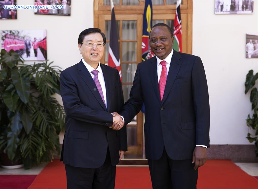 KENYA-CHINA-ZHANG DEJIANG-VISIT