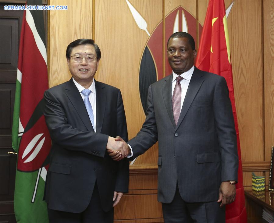 KENYA-CHINA-ZHANG DEJIANG-VISIT