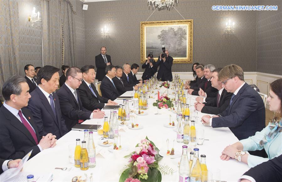 CZECH REPUBLIC-CHINA-XI JINPING-JAN HAMACEK-MEETING 