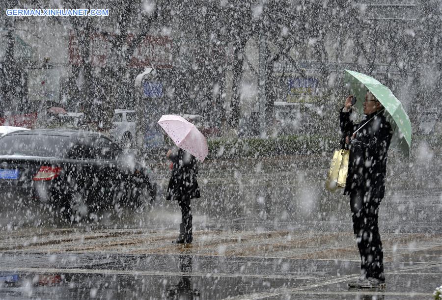 CHINA-YINCHUAN-SNOWFALL (CN)