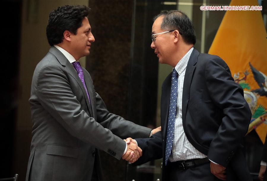 ECUADOR-QUITO-CHINA-INDUSTRY-AGREEMENT