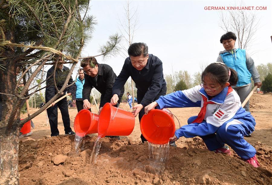 CHINA-BEIJING-LEADERS-TREE PLANTING (CN) 