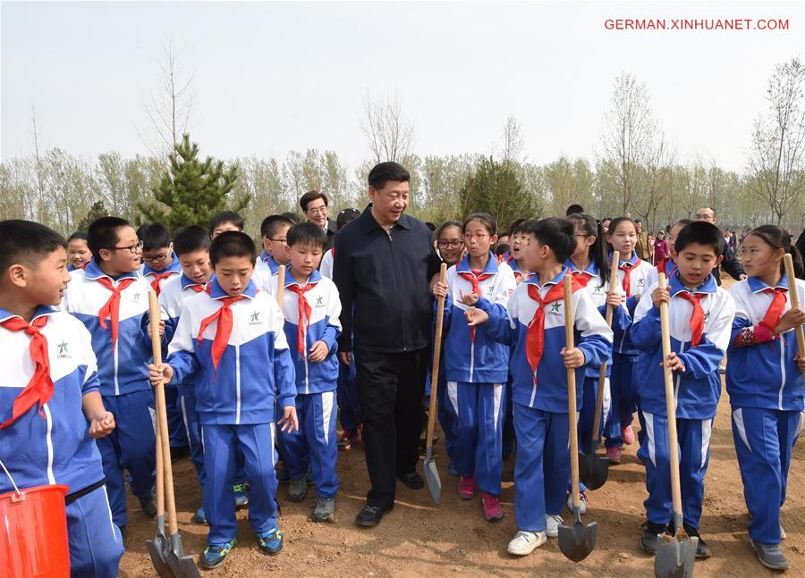 CHINA-BEIJING-LEADERS-TREE PLANTING (CN) 