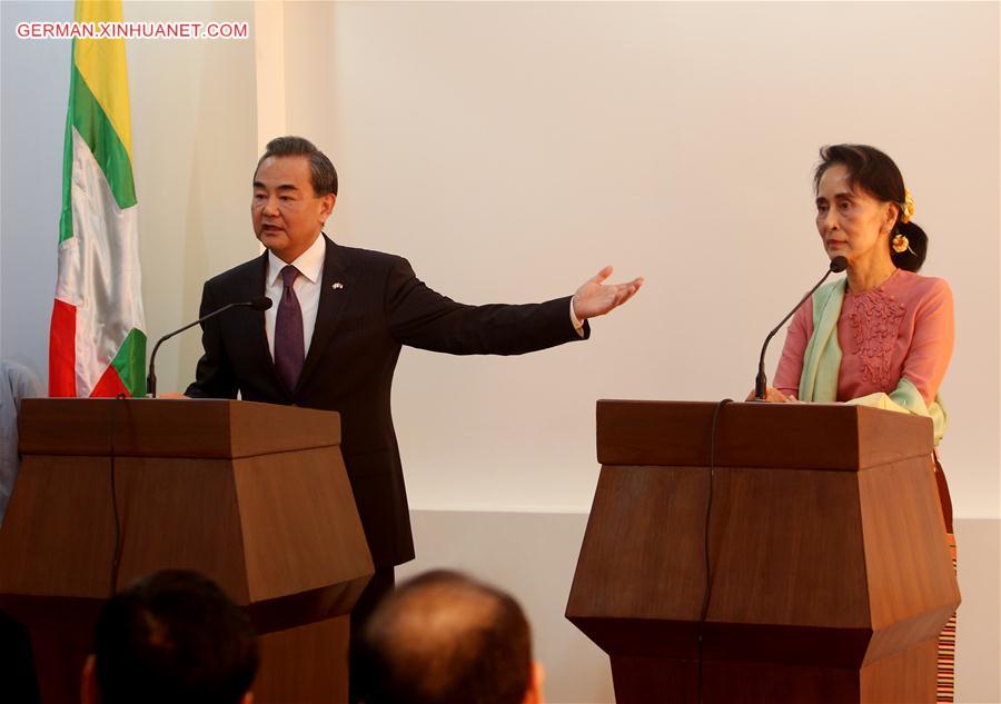 MYANMAR-NAY PYI TAW-CHINA-PRESS CONFERENCE