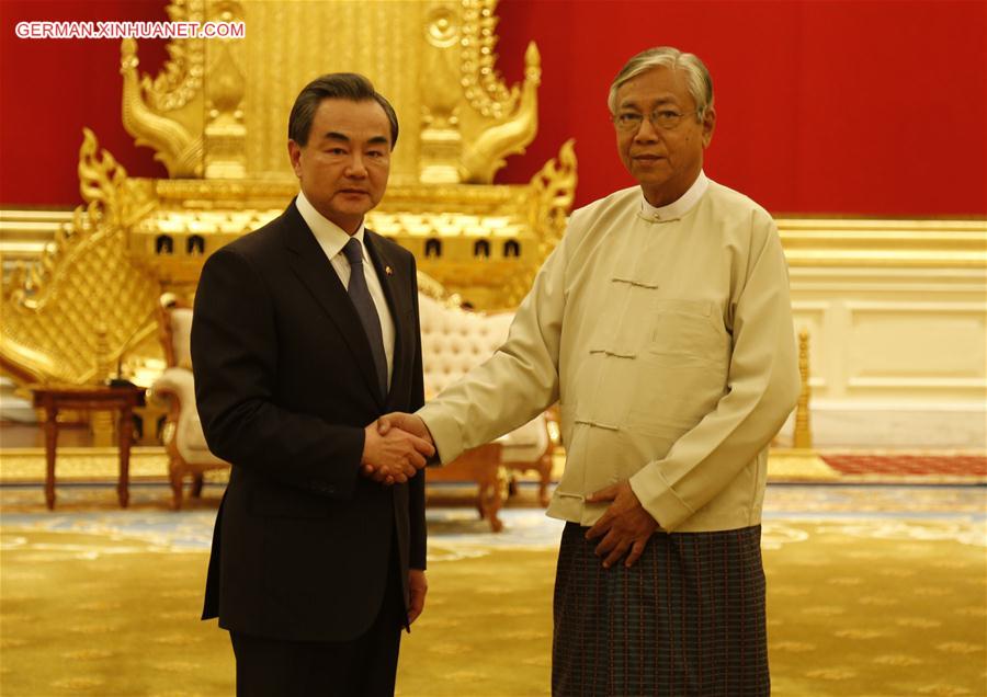 MYANMAR-NAY PYI TAW-CHINA-MEETING