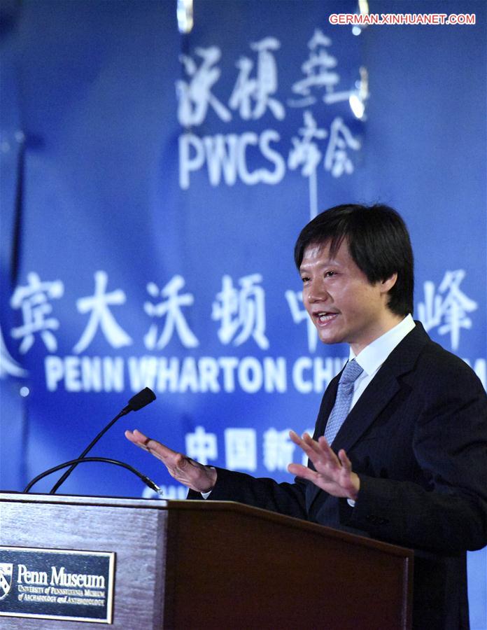 U.S.-PHILADELPHIA-PENN WHARTON CHINA SUMMIT-LEI JUN