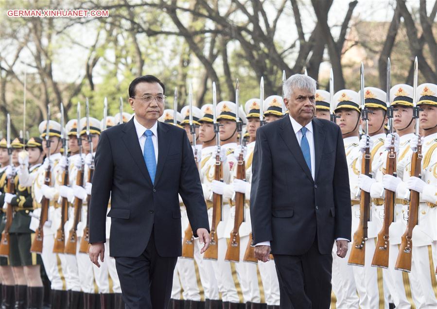 CHINA-SRI LANKA-LI KEQIANG-PM-TALK (CN)