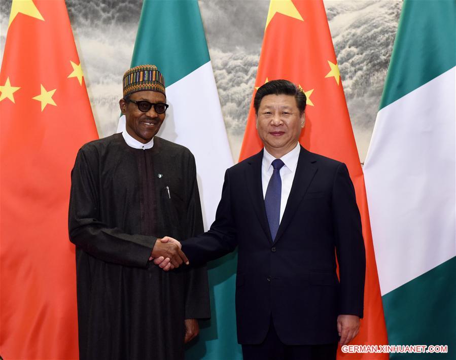 CHINA-BEIJING-XI JINPING-NIGERIAN PRESIDENT-TALKS (CN)