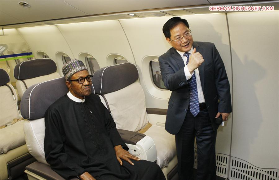 CHINA-SHANGHAI-NIGERIAN PRESIDENT-COMAC-VISIT (CN)