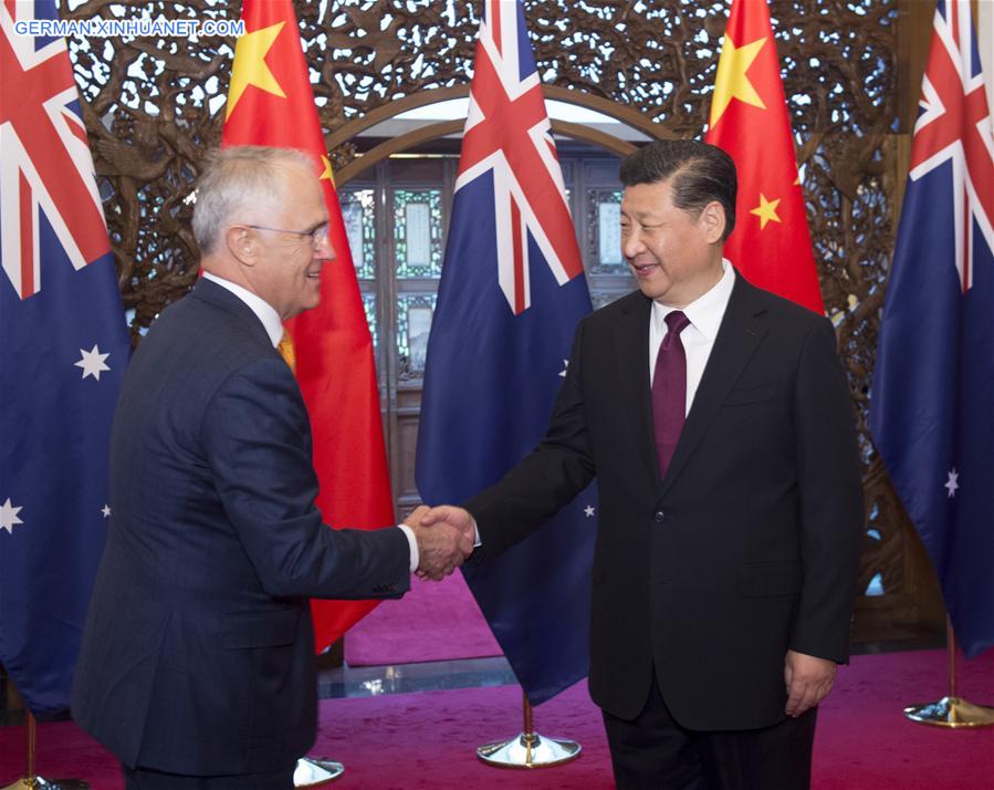 CHINA-BEIJING-XI JINPING-AUSTRALIAN PM-MEETING (CN)