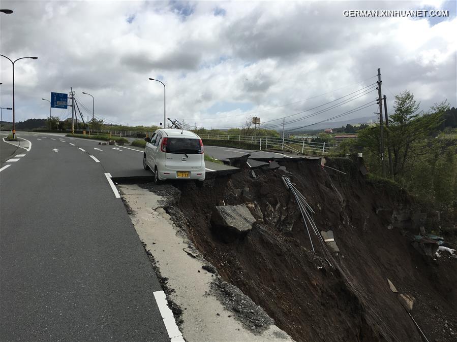 JAPAN-KUMAMOTO-EARTHQUAKE-AFTERMATH