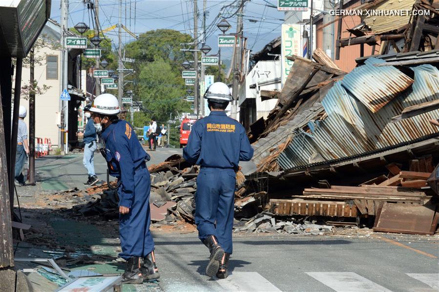 JAPAN-KUMAMOTO-EARTHQUAKE-AFTERMATH