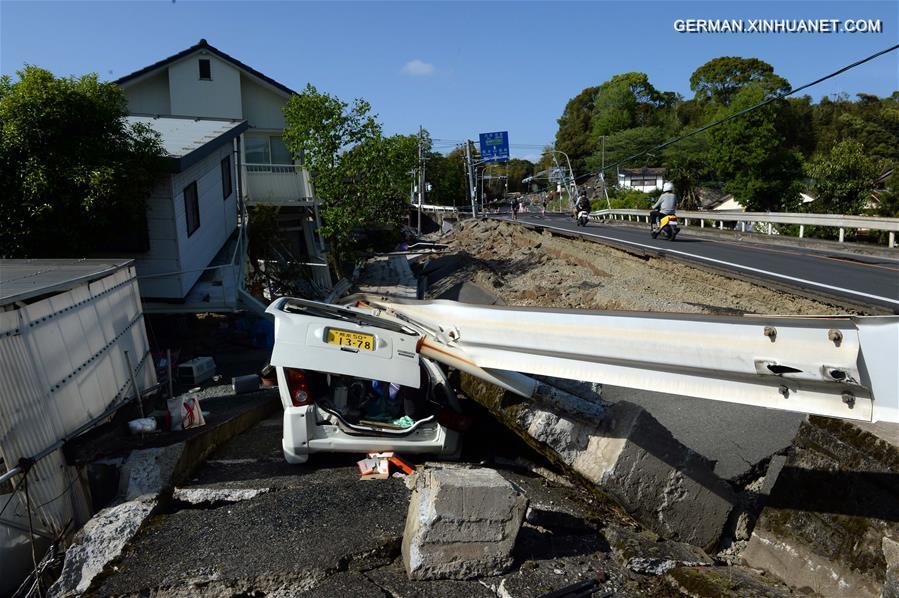 JAPAN-KUMAMOTO-EARTHQUAKE-AFTERMATH