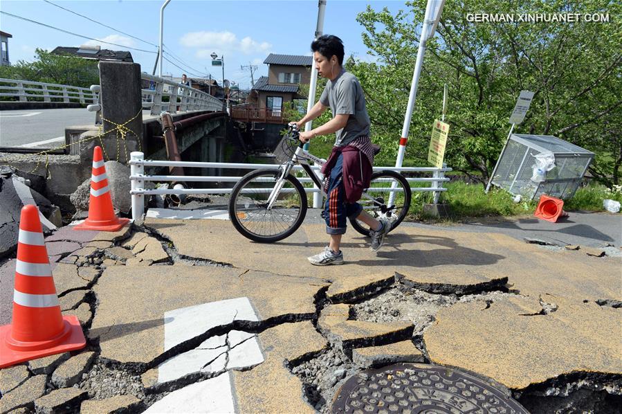 JAPAN-KUMAMOTO-EARTHQUAKE-AFTERMATH