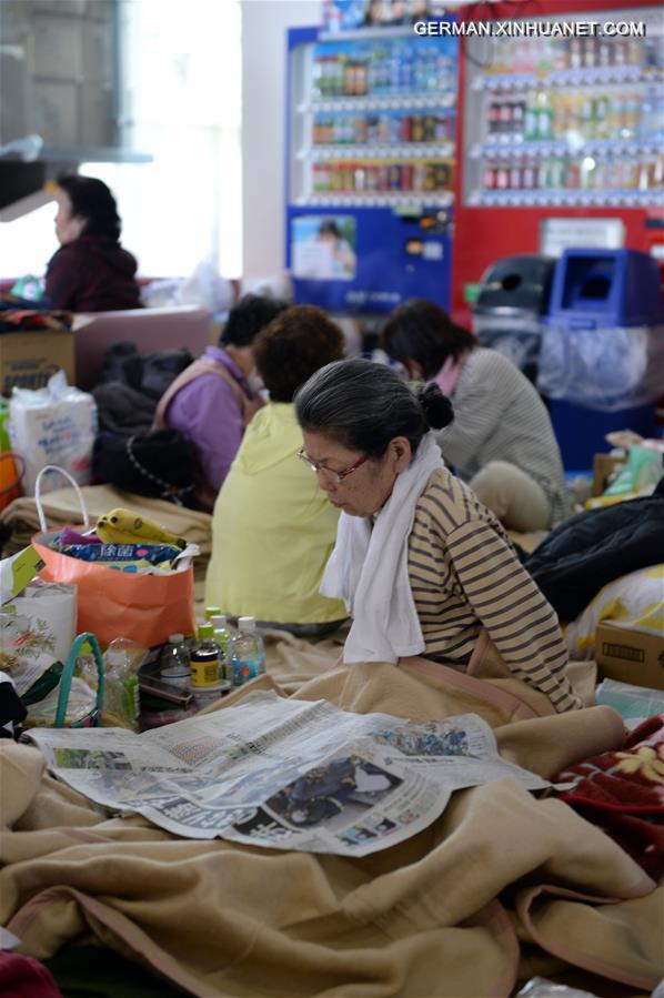 JAPAN-KUMAMOTO-EARTHQUAKE-AFTERMATH