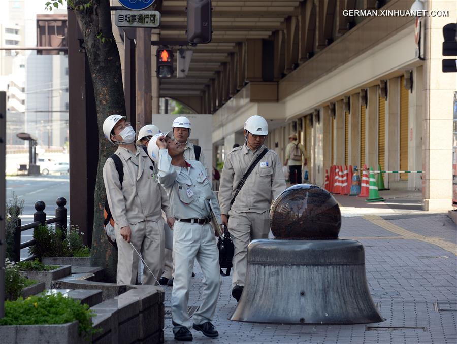 JAPAN-KUMAMOTO-EARTHQUAKE-AFTERMATH