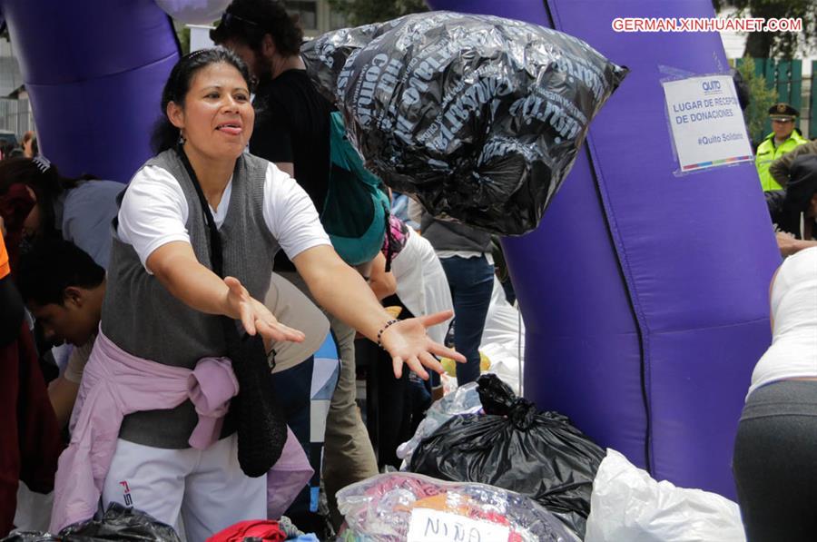 ECUADOR-QUITO-EARTHQUAKE