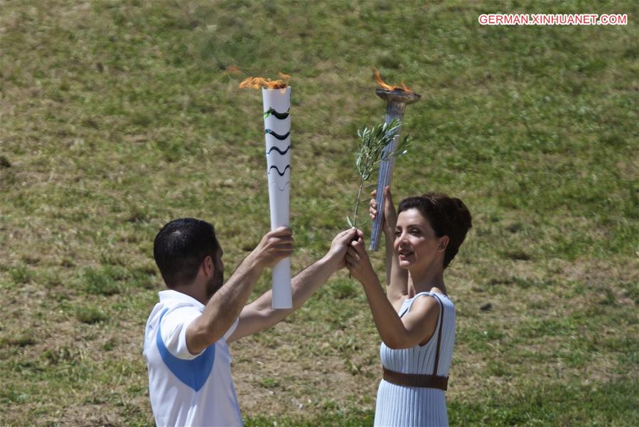 (SP)GREECE-OLYMPIA-RIO OLYMPICS-FLAME LIGHTING-REHEARSAL 