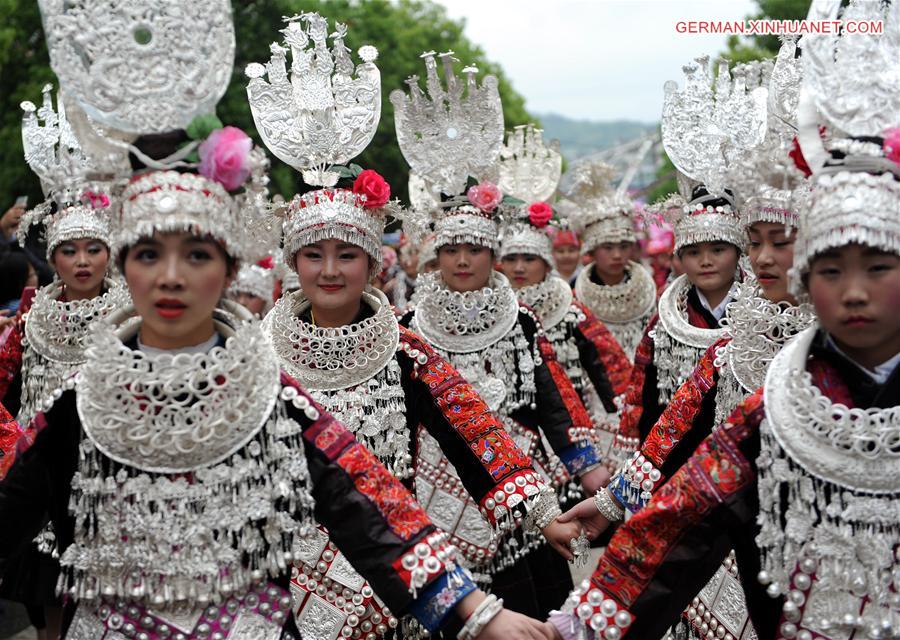 CHINA-GUIZHOU-MIAO ETHNIC GROUP-SISTERS FESTIVAL (CN) 