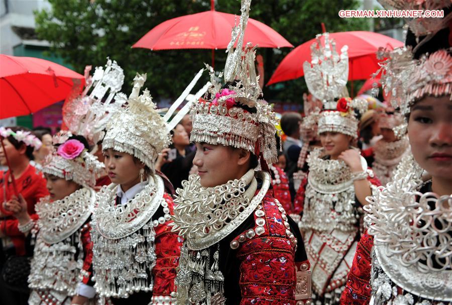 CHINA-GUIZHOU-MIAO ETHNIC GROUP-SISTERS FESTIVAL (CN) 