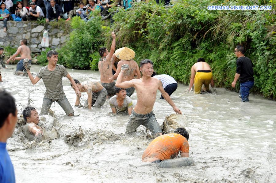 CHINA-GUIZHOU-MIAO ETHNIC GROUP-FISH-CATCHING CONTEST (CN) 