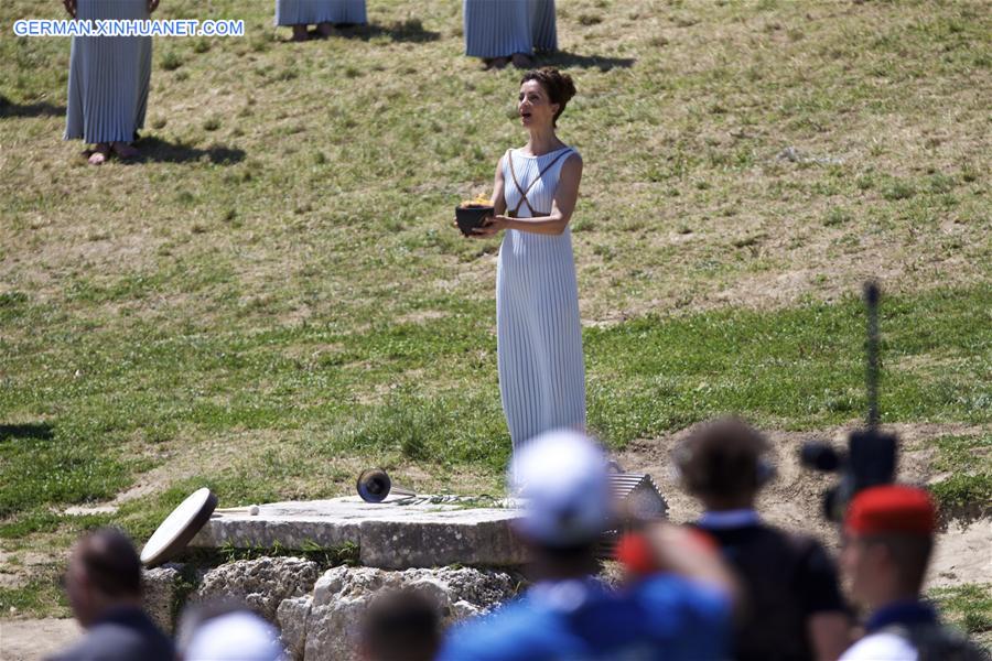 (SP)GREECE-OLYMPIA-RIO OLYMPICS-FLAME LIGHTING CEREMONY