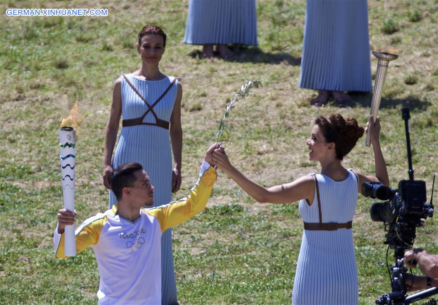 (SP)GREECE-OLYMPIA-RIO OLYMPICS-FLAME LIGHTING CEREMONY