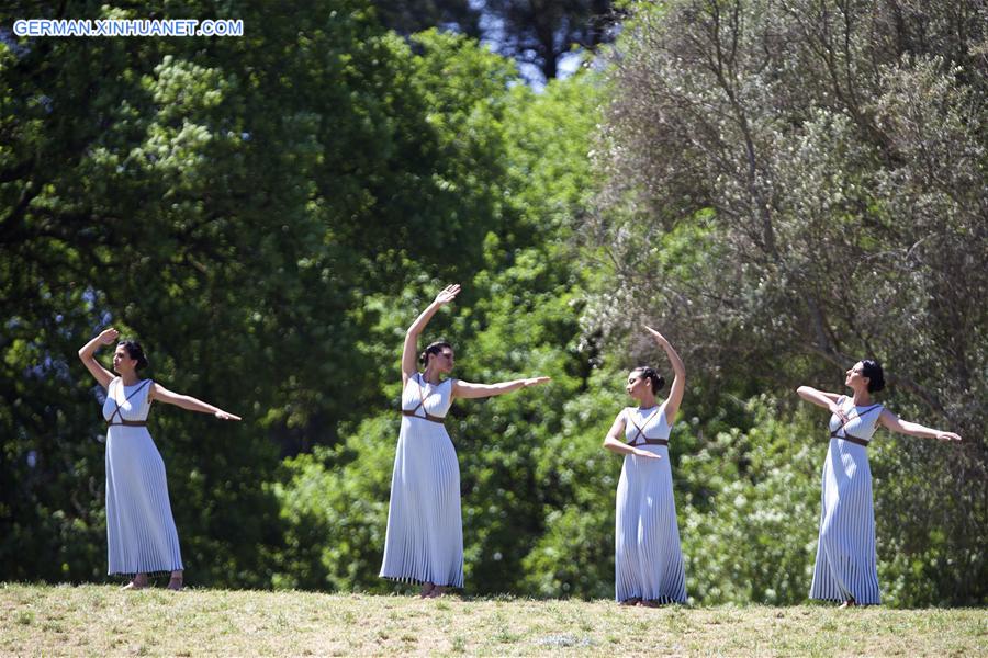 (SP)GREECE-OLYMPIA-RIO OLYMPICS-FLAME LIGHTING CEREMONY