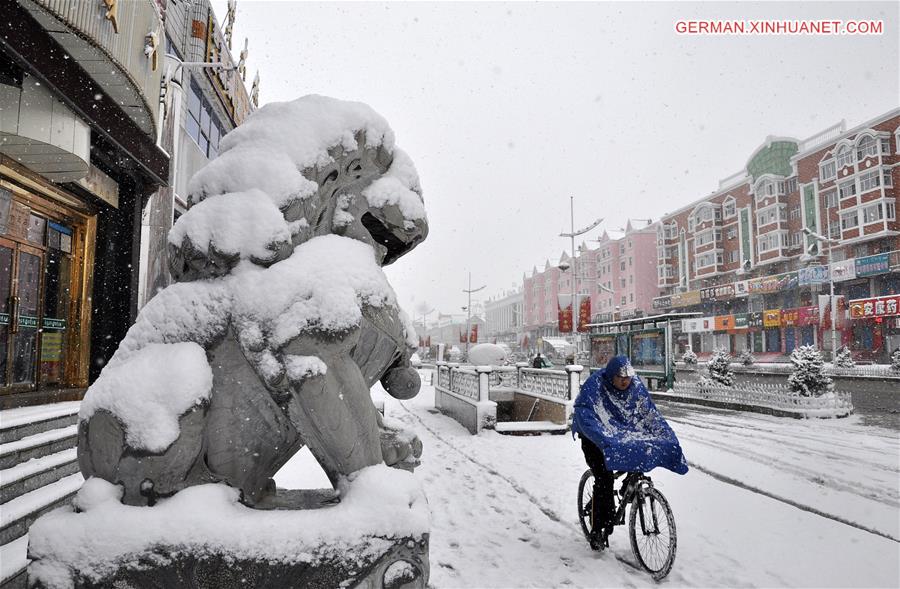 #CHINA-INNER MONGOLIA-HULUN BUIR-SNOWFALL (CN)