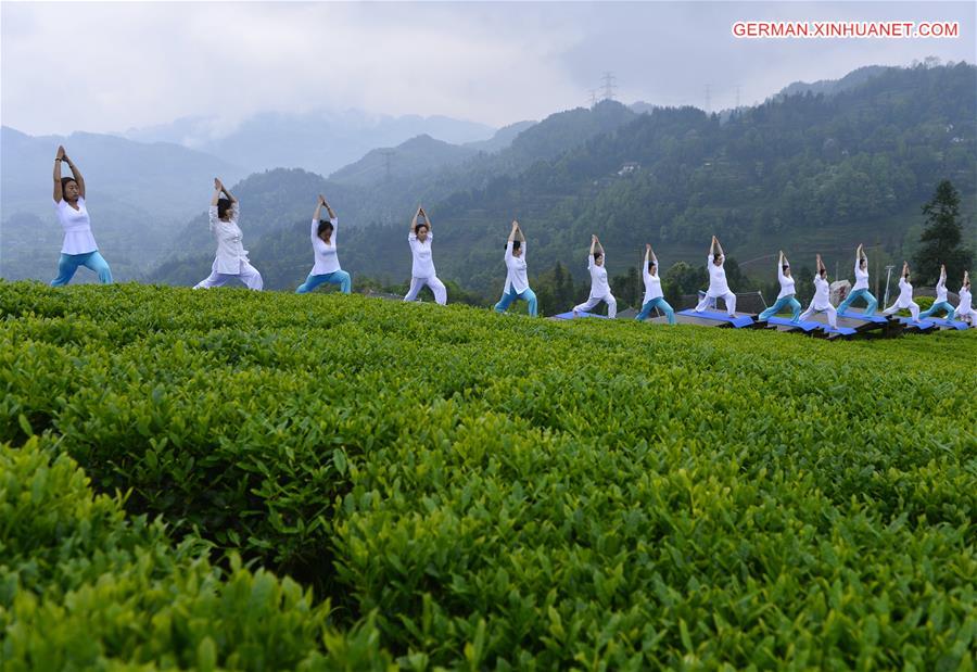 #CHINA-HUBEI-TEA GARDEN-YOGA (CN)