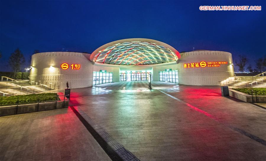 #CHINA-SHANGHAI-DISNEY SUBWAY STATION-TRIAL OPERATION(CN)