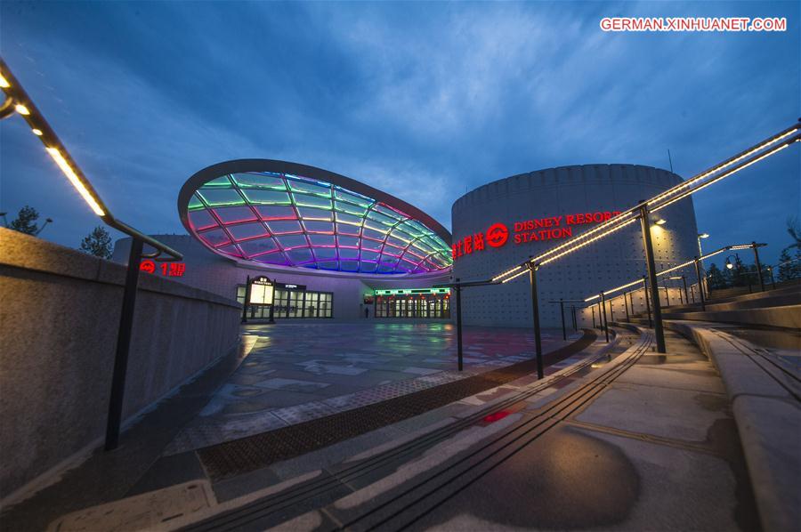 #CHINA-SHANGHAI-DISNEY SUBWAY STATION-TRIAL OPERATION(CN)