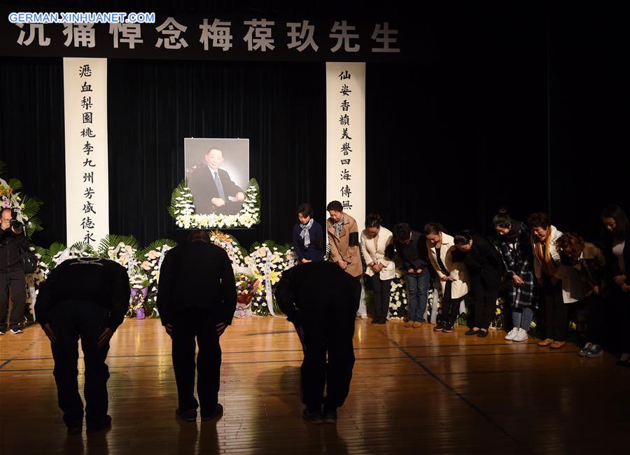 CHINA-BEIJING-MEI BAOJIU-FUNERAL (CN)