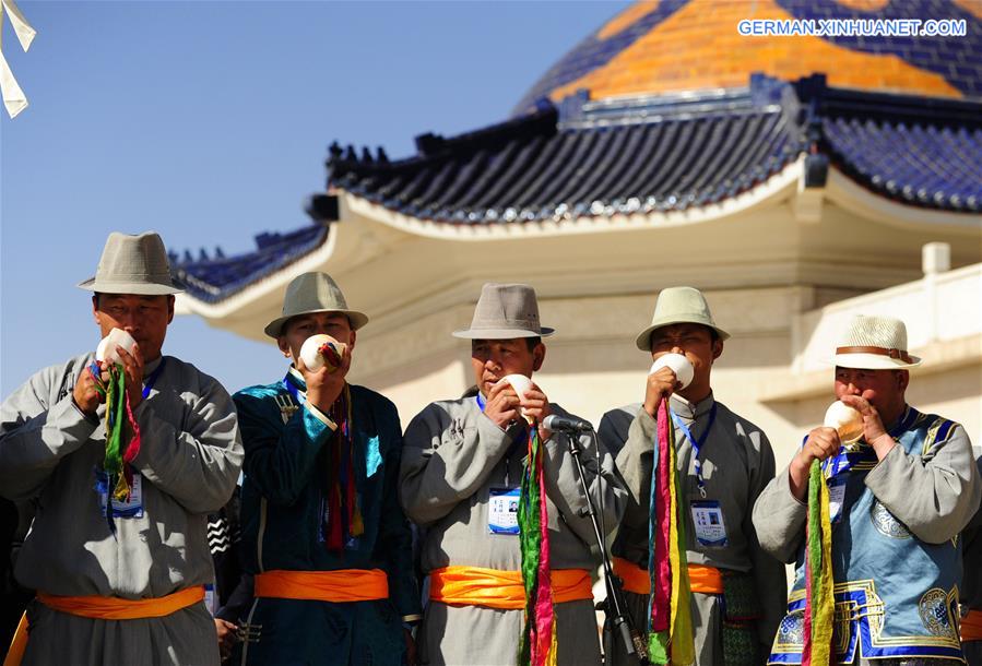 CHINA-INNER MONGOLIA-GENGHIS KHAN-SACRIFICIAL CEREMONY(CN)